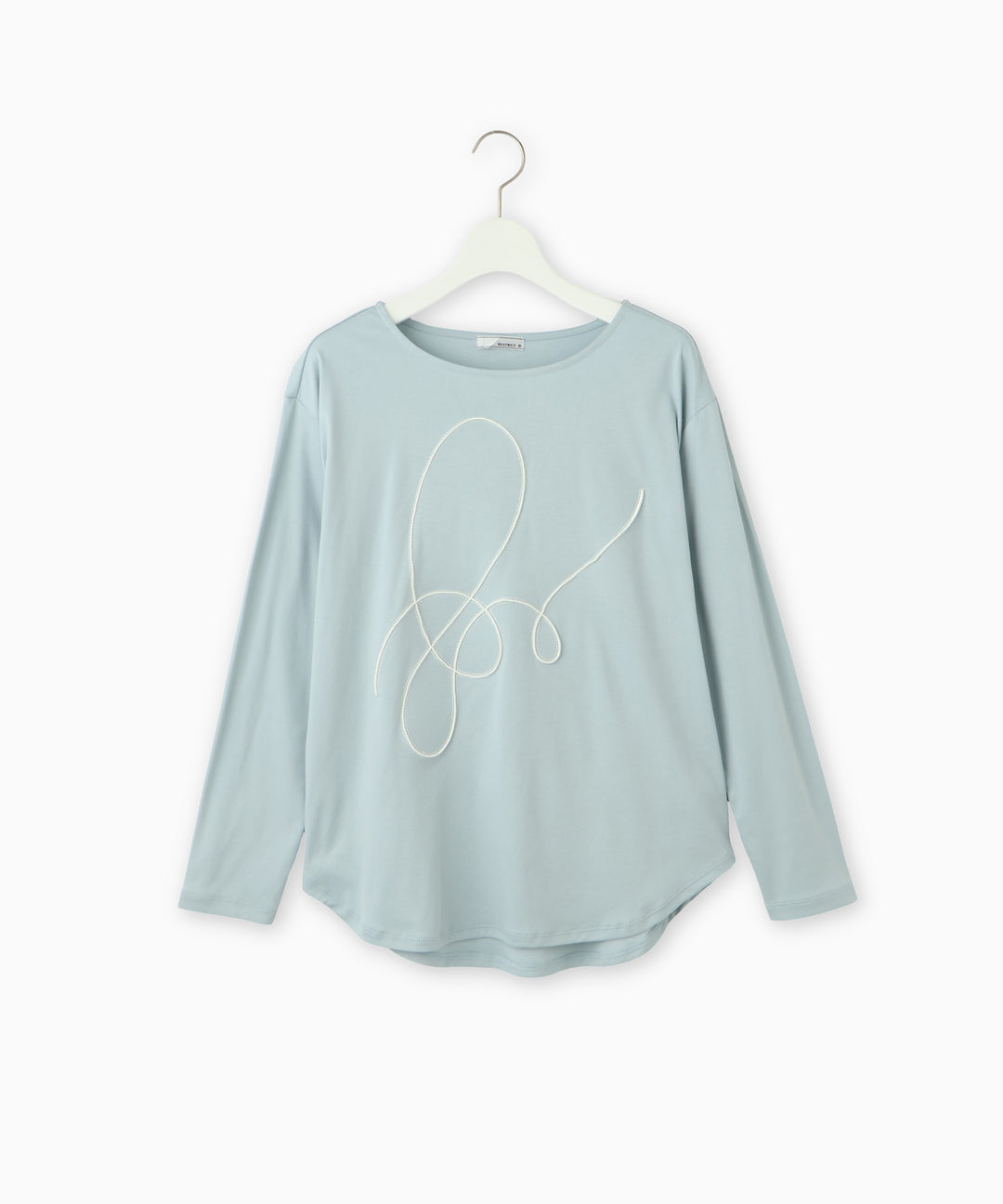 コード刺繍クルーネックトップス