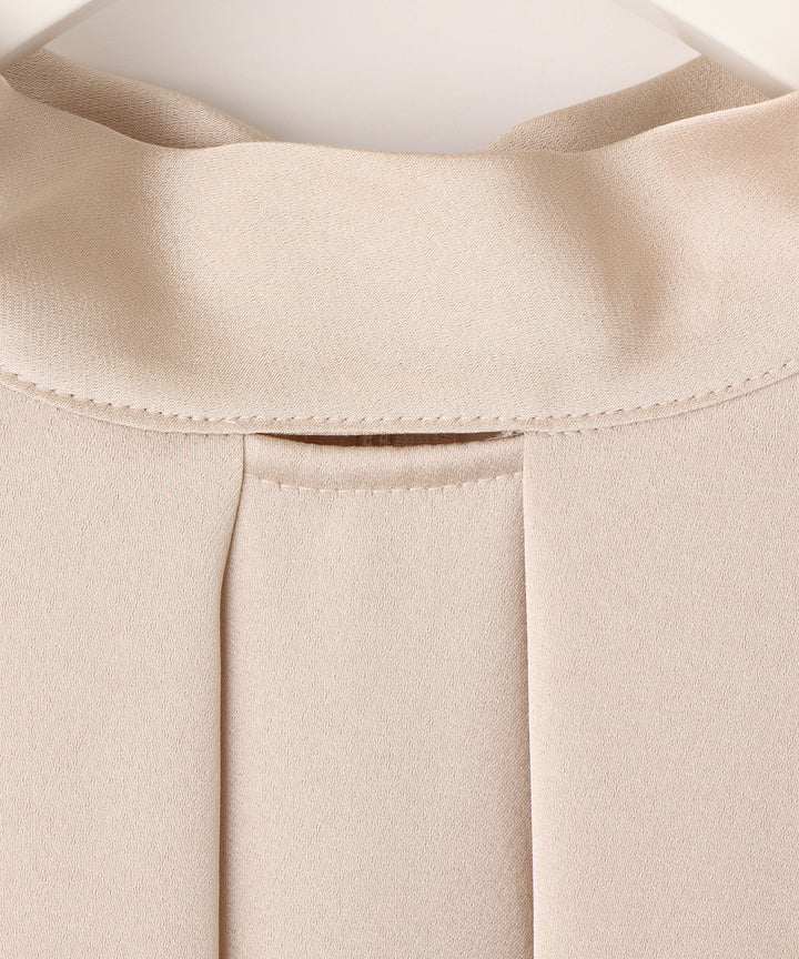 サテンリボンブラウス