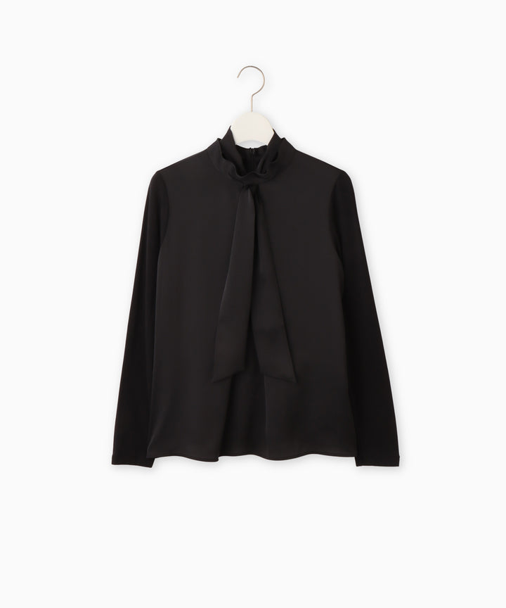 サテンリボンブラウス