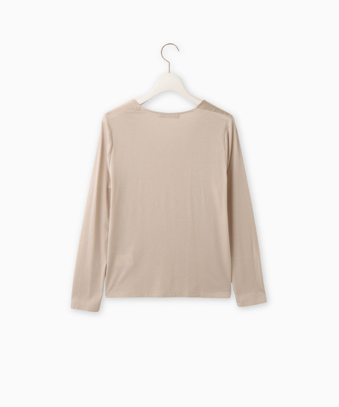 サテンVネックカットソー