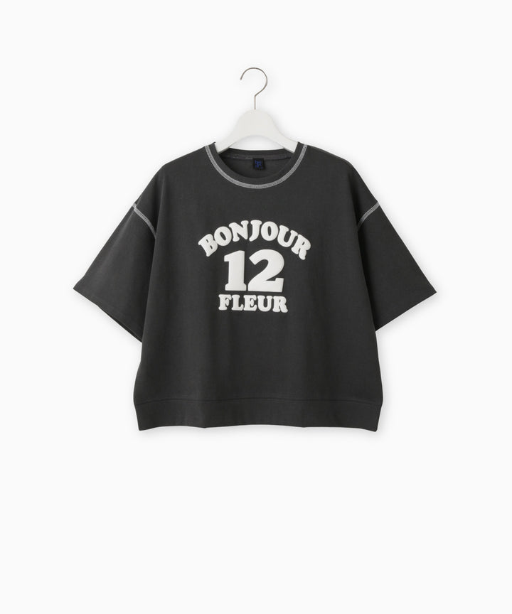 Logo Print Short Sleeve Pullover