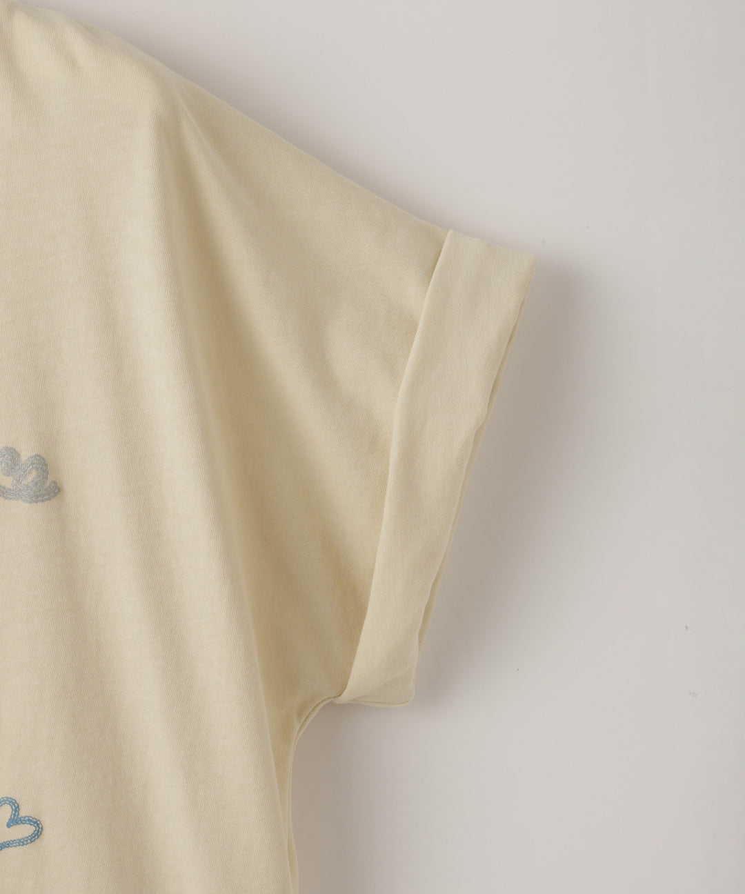 Rolled-up Cotton Jersey T-shirt