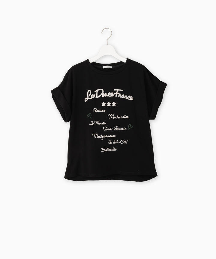 Rolled-up Cotton Jersey T-shirt