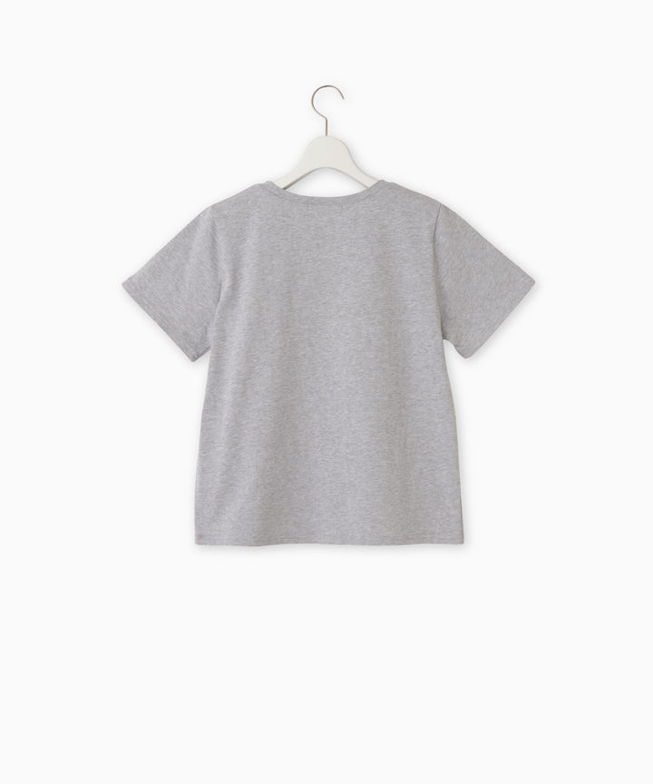 オーガンジーリボンコットンTシャツ