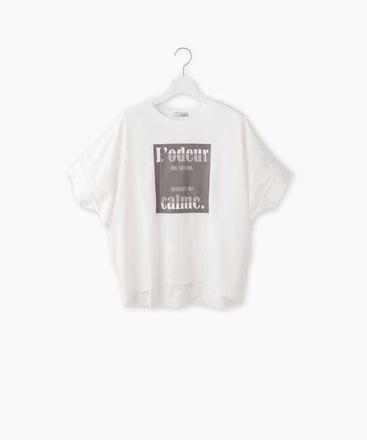 シルケット天竺ロゴプリントTシャツ