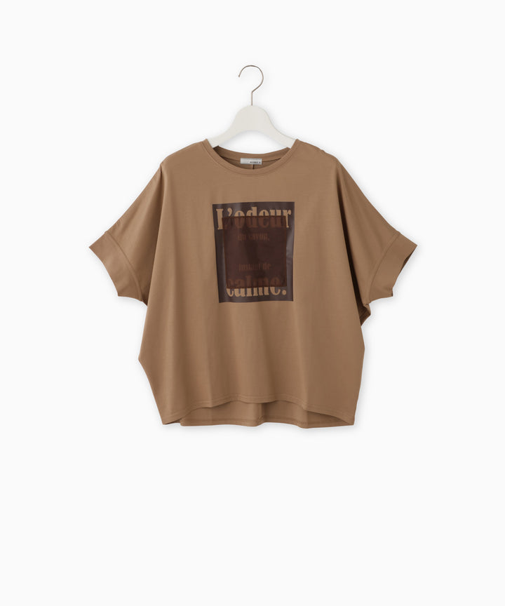 シルケット天竺ロゴプリントTシャツ