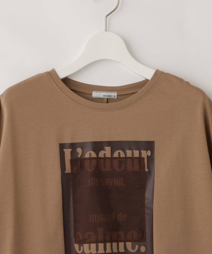 シルケット天竺ロゴプリントTシャツ