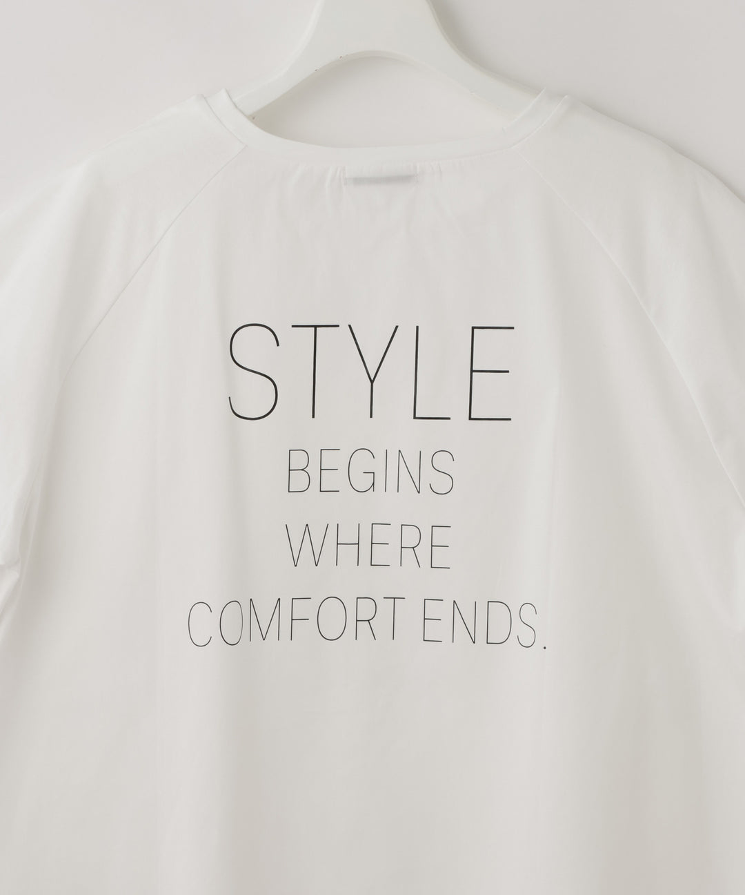 シルケット天竺メッセージプリントTシャツ