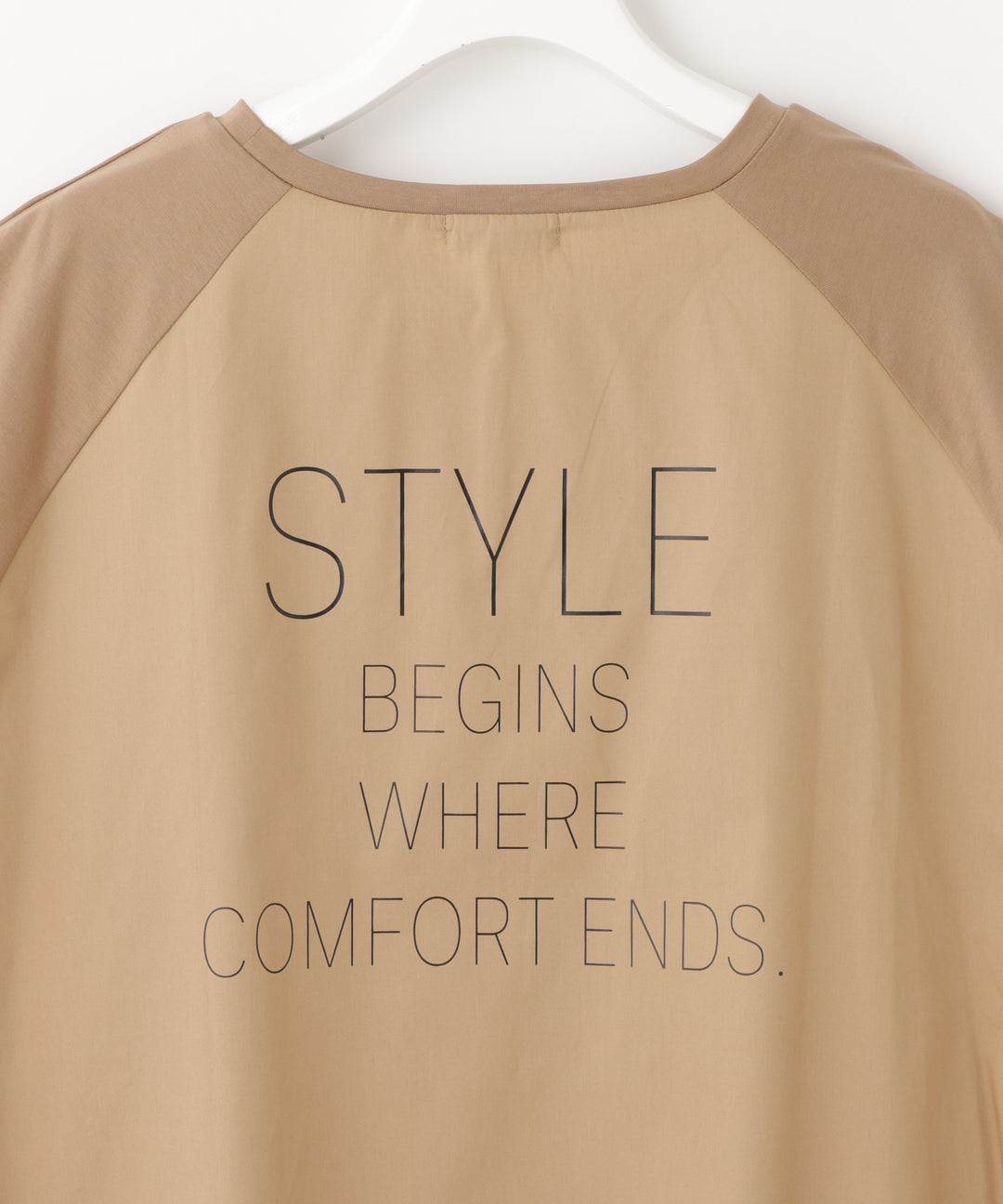 シルケット天竺メッセージプリントTシャツ