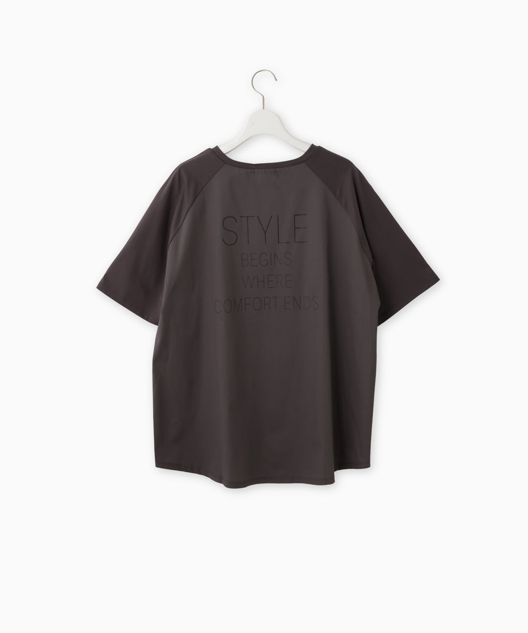 シルケット天竺メッセージプリントTシャツ