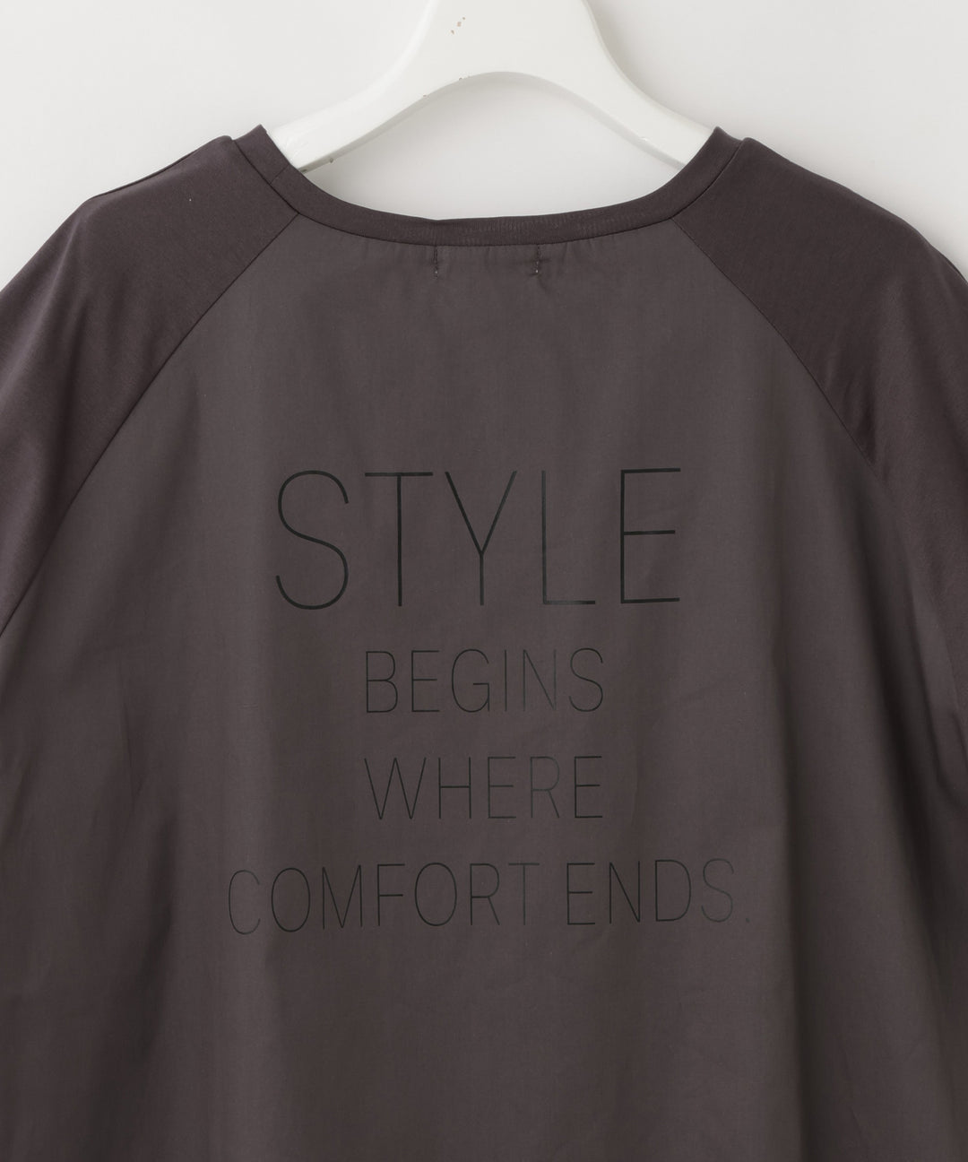 シルケット天竺メッセージプリントTシャツ