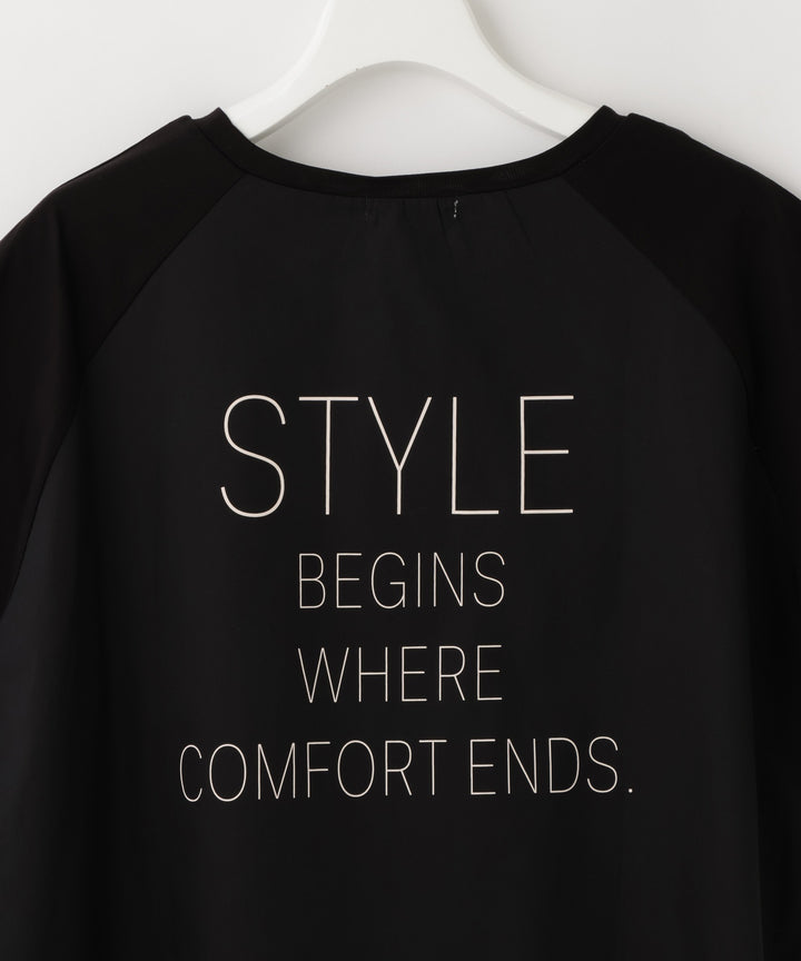 シルケット天竺メッセージプリントTシャツ