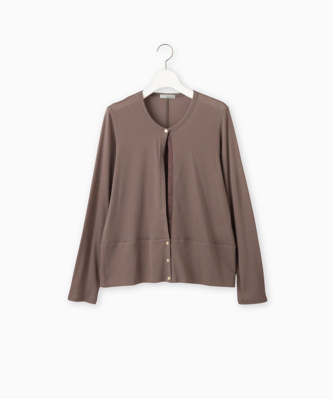 Crew neck cardigan