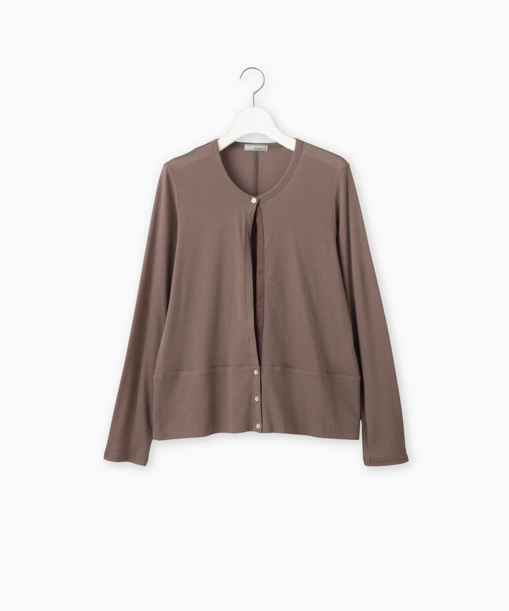 Crew neck cardigan