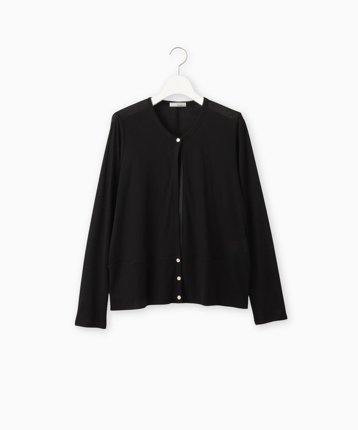 Crew neck cardigan