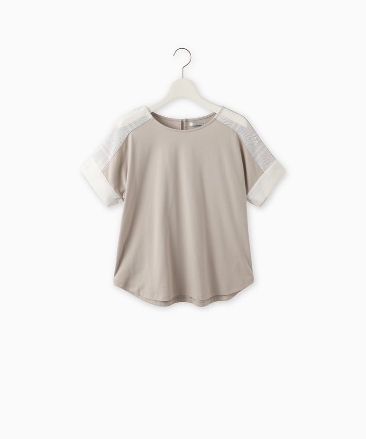 Mixed-Material Pullover