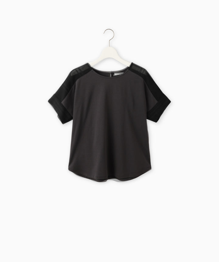 Mixed-Material Pullover