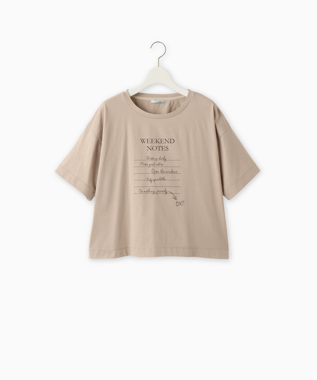 コットンロゴプリントTシャツ