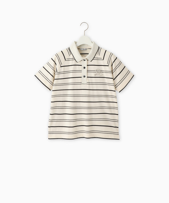 ミックスボーダーポロTシャツ