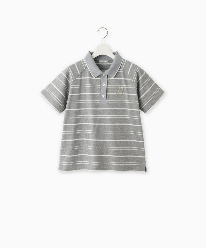 ミックスボーダーポロTシャツ