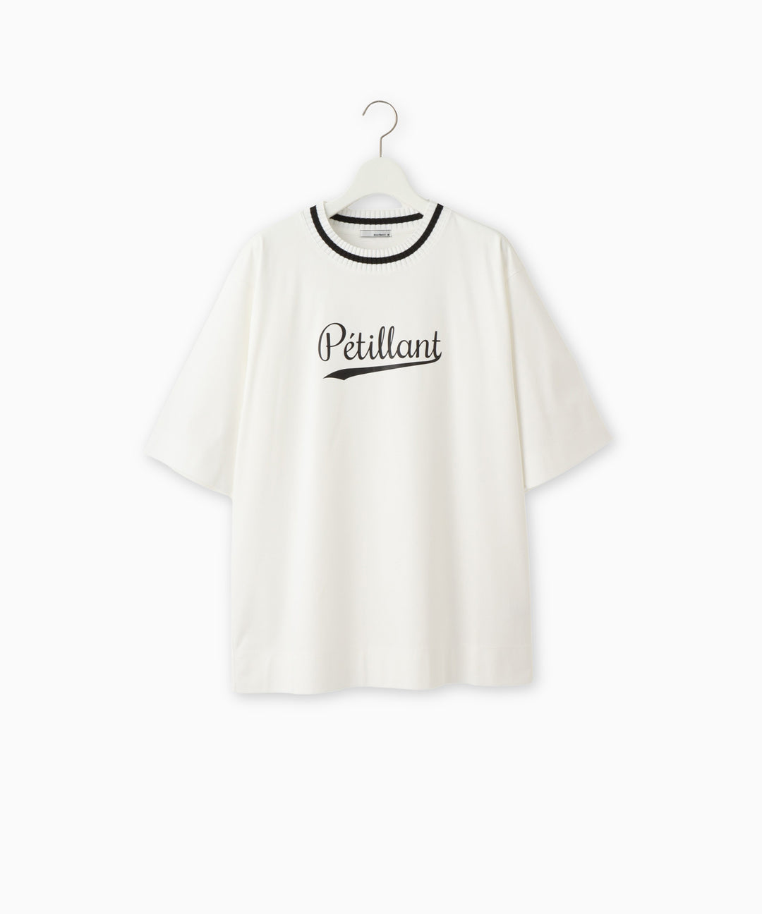 配色ネックロゴプルオーバー