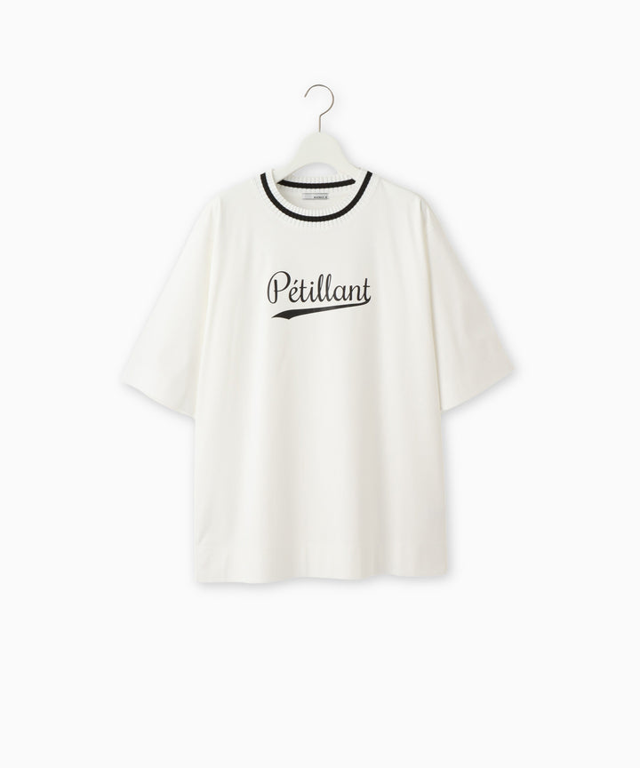 配色ネックロゴプルオーバー
