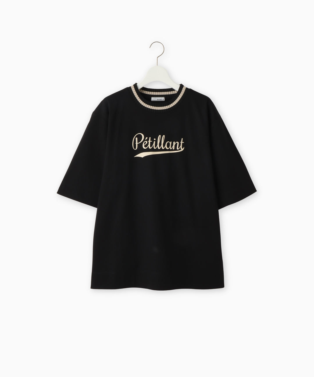 配色ネックロゴプルオーバー