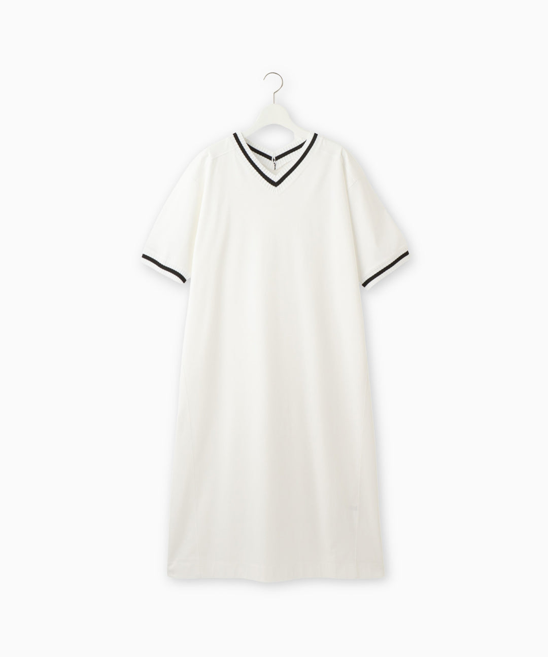 Ribbed Line Knit Cool Dress