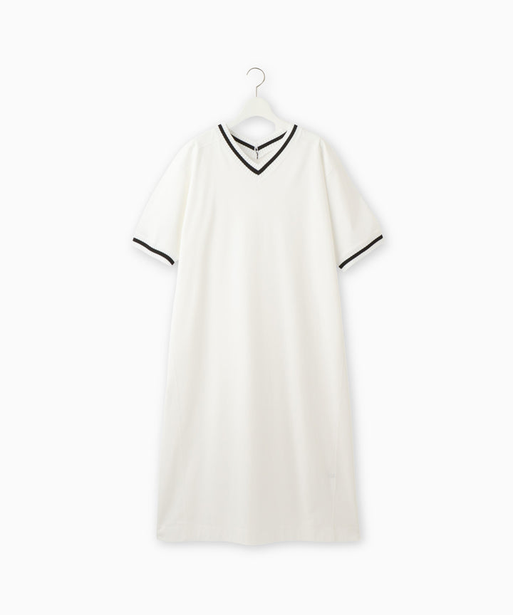 Ribbed Line Knit Cool Dress