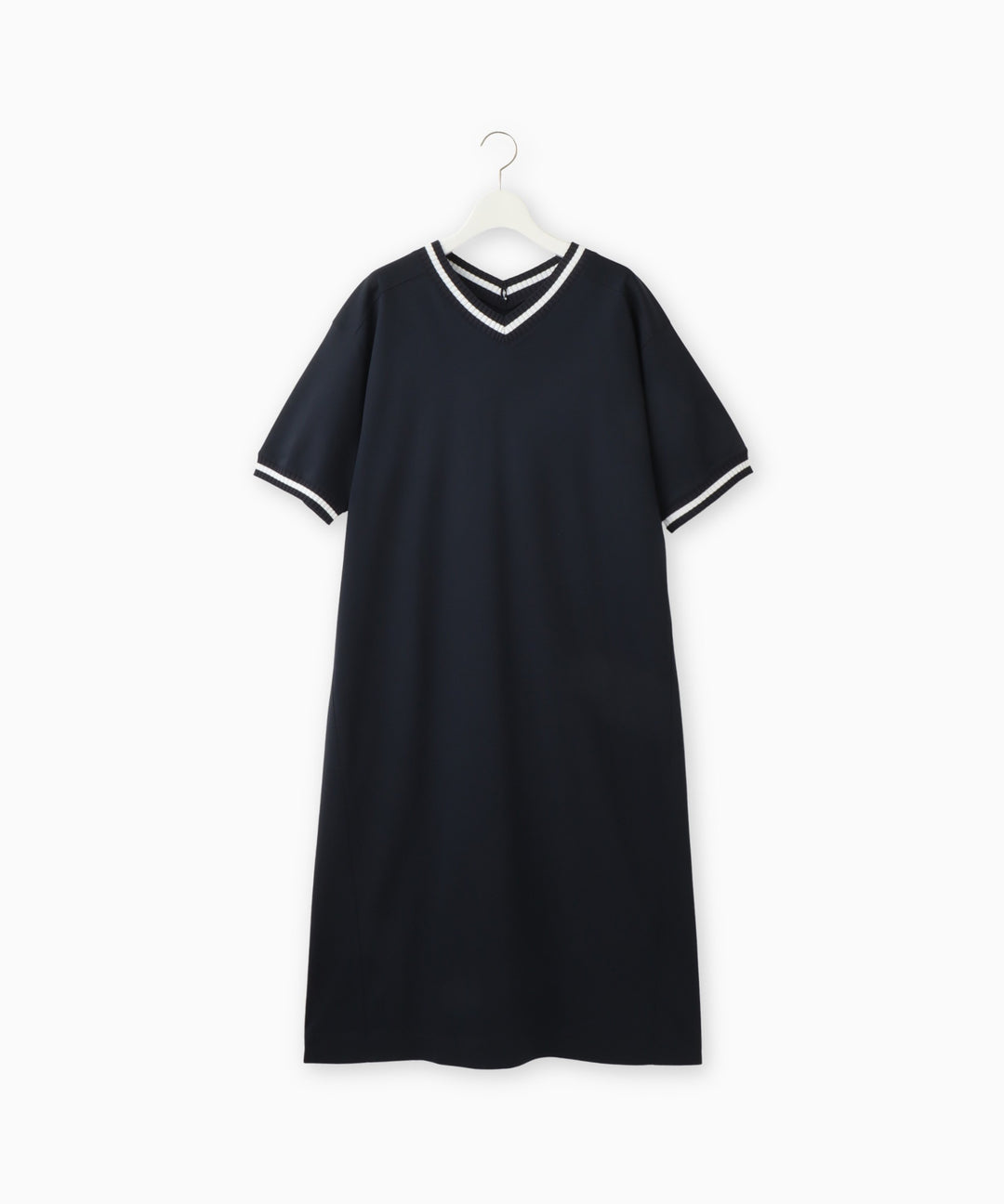 Ribbed Line Knit Cool Dress