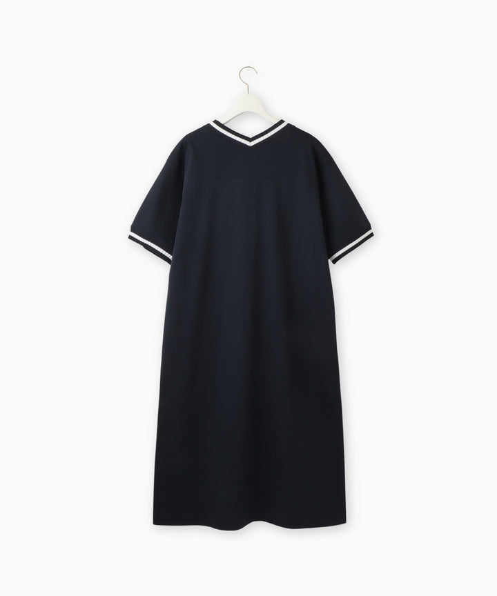 Ribbed Line Knit Cool Dress