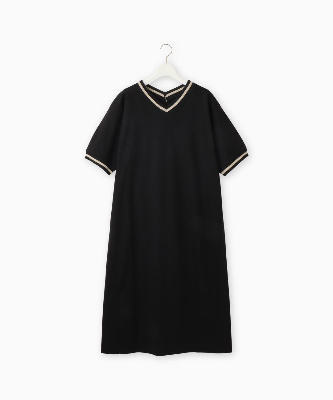 Ribbed Line Knit Cool Dress