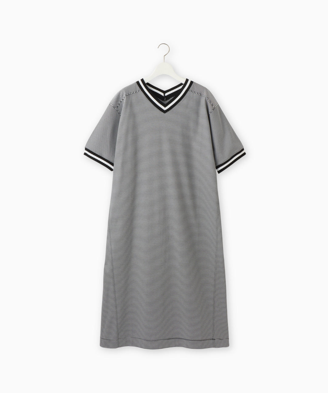 Ribbed Line Knit Cool Dress