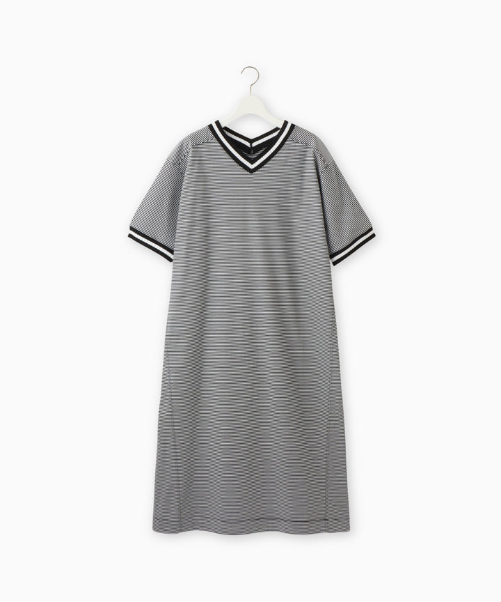 Ribbed Line Knit Cool Dress