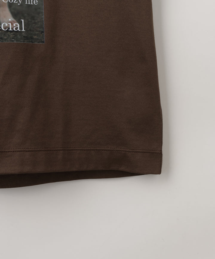 フォトグラフィックプリントTシャツ