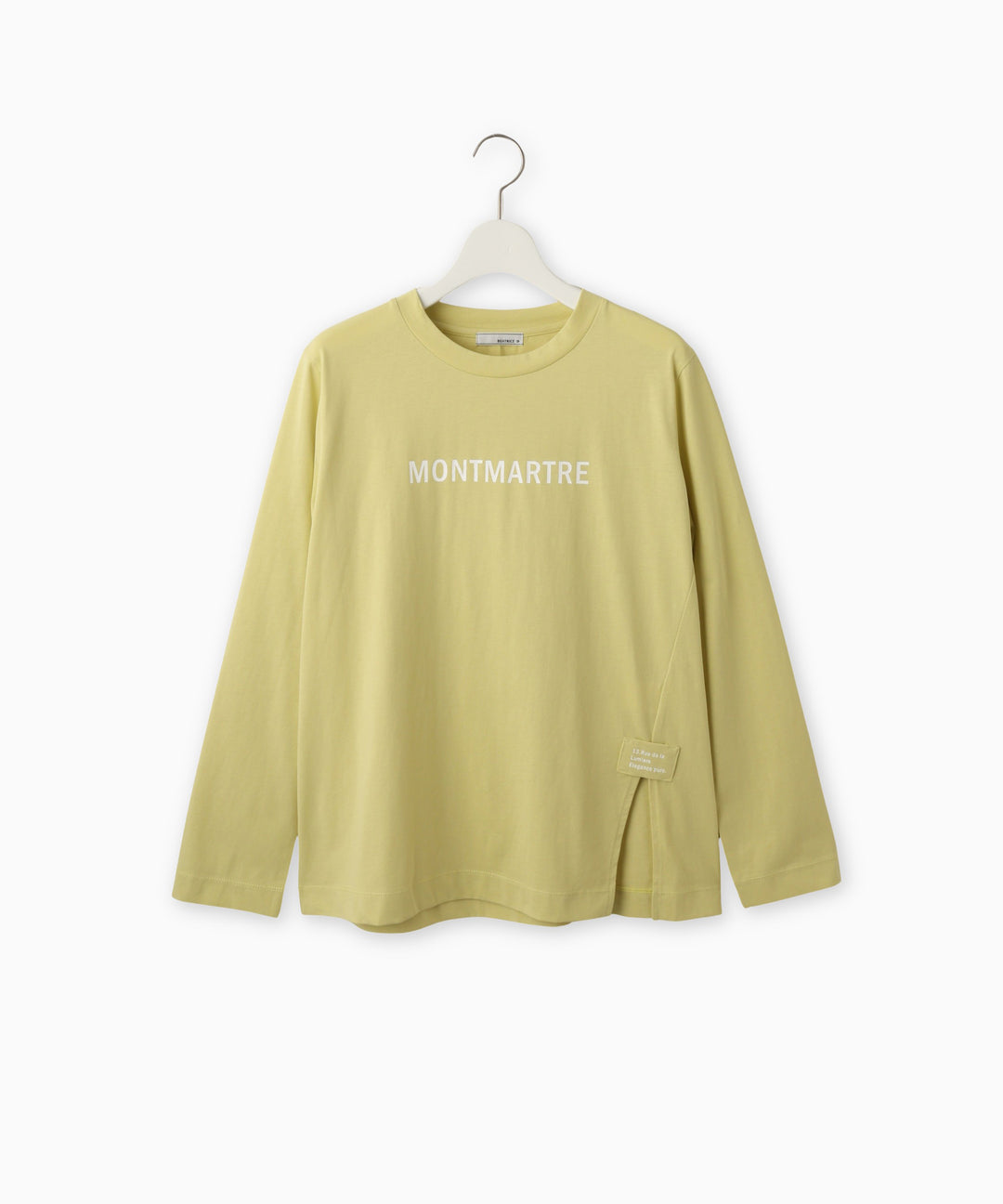 サイドスリットロゴプリントTシャツ