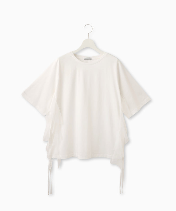 チュールフリルドッキングTシャツ