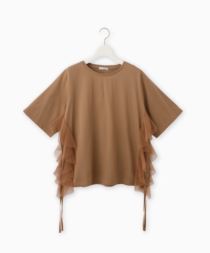チュールフリルドッキングTシャツ