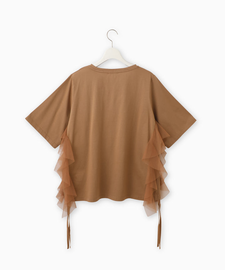 チュールフリルドッキングTシャツ