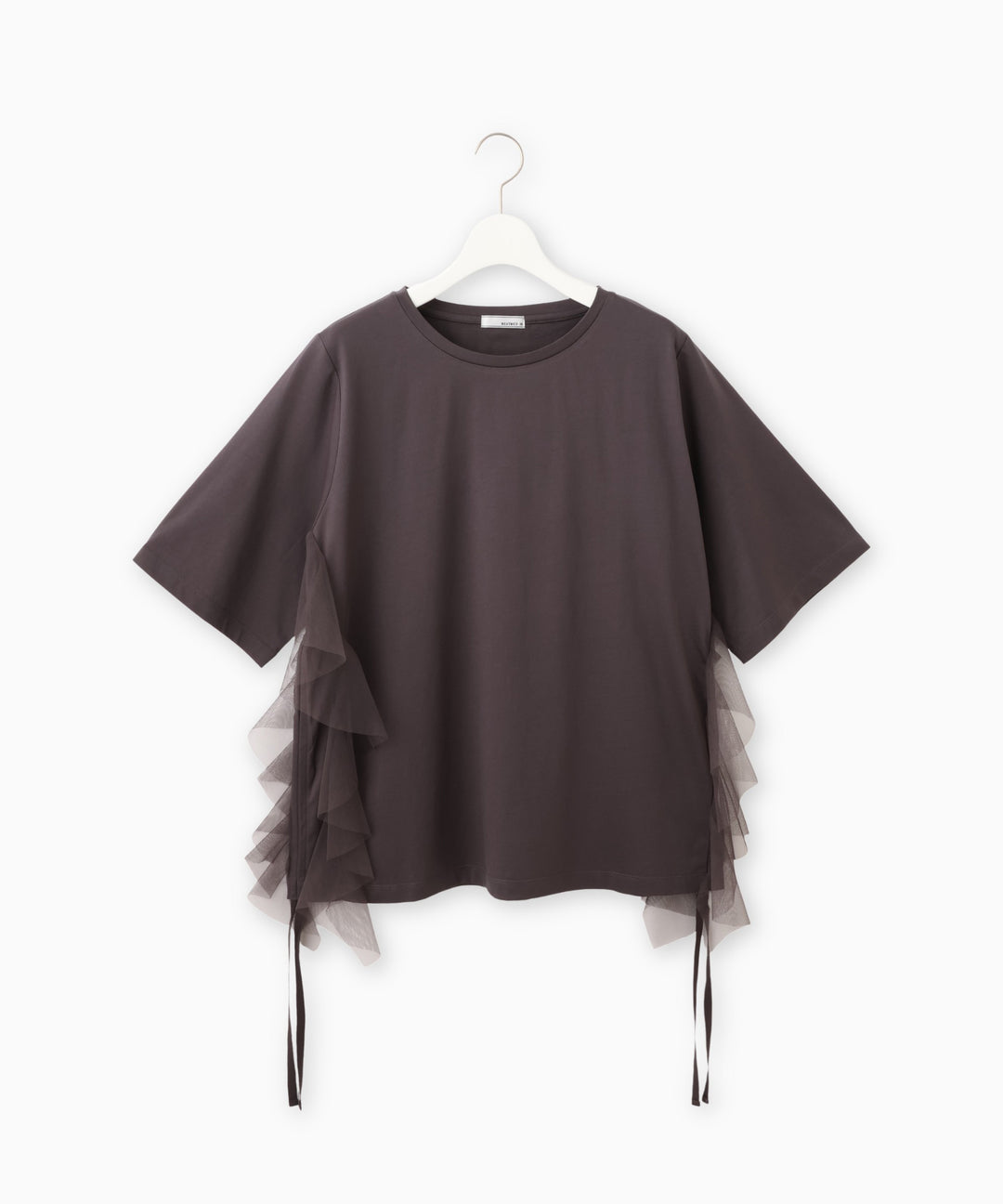 チュールフリルドッキングTシャツ