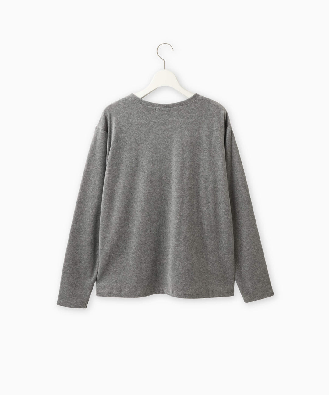 ベロアロゴプリントロングスリーブTシャツ