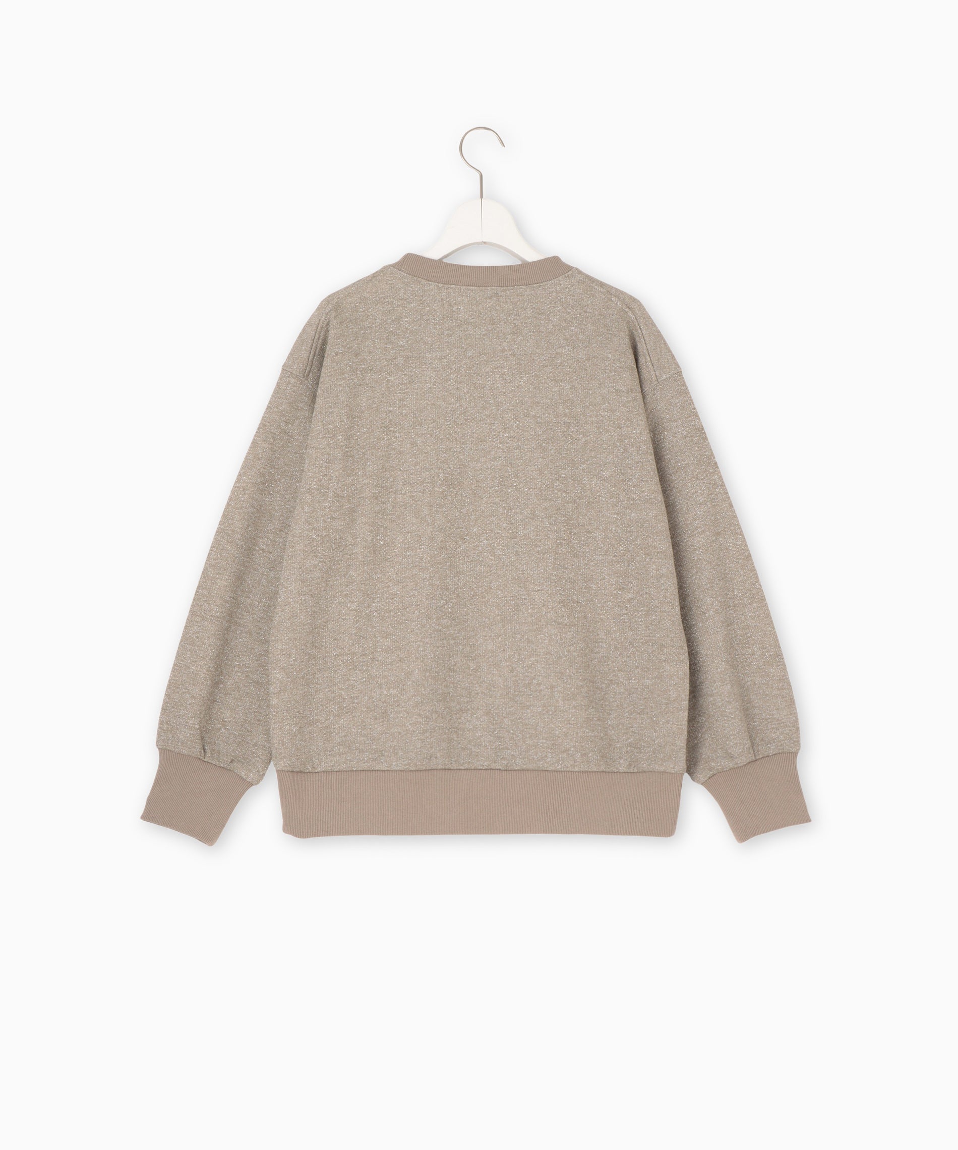 RITA フード付きベージュスウェット ラメスウェット – FACE SANS FARD
