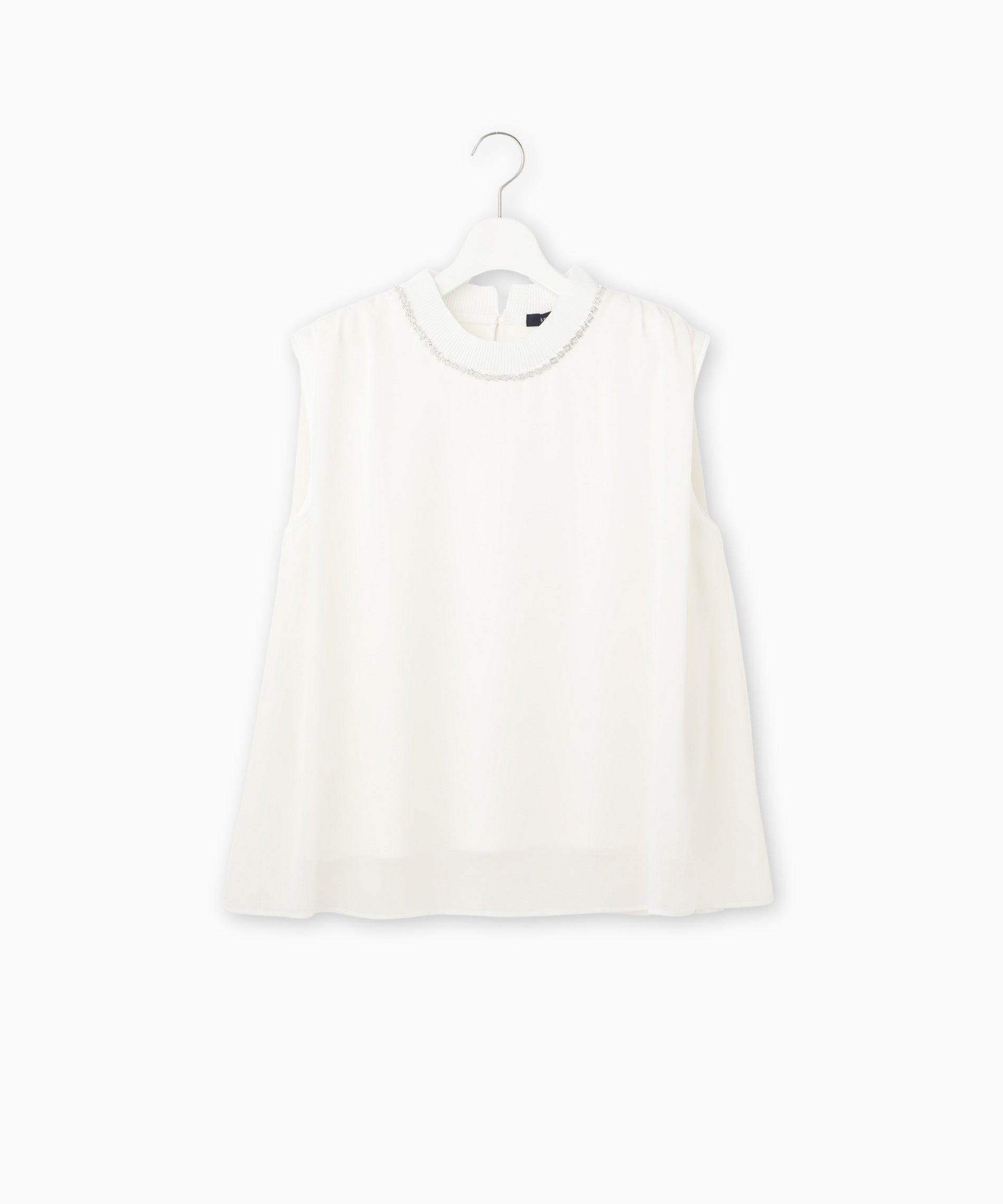 ベアトリス 【新品】BEATRICE タンクトップ ノースリーブTシャツ ラインストーン 英字 文字 『Voil!』 綿×ポリウレタン 38 黒 売れ筋商品|||レディース ベアトリス 【新品】BEATRICE タンクトップ ノースリーブTシャツ