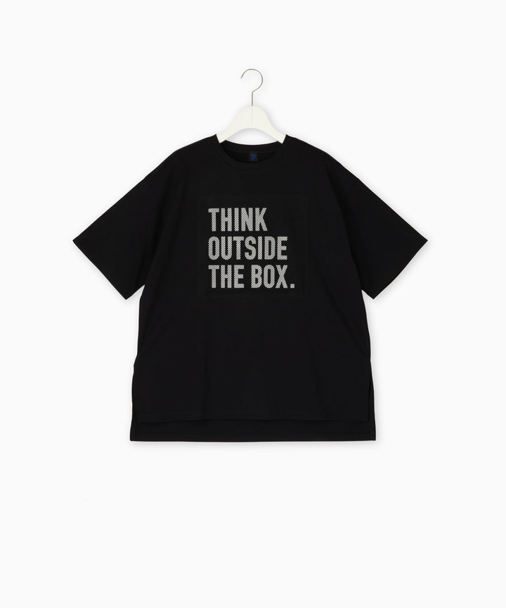 天竺メッシュロゴTシャツ