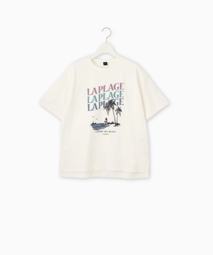 LAPLAGEロゴプリントTシャツ