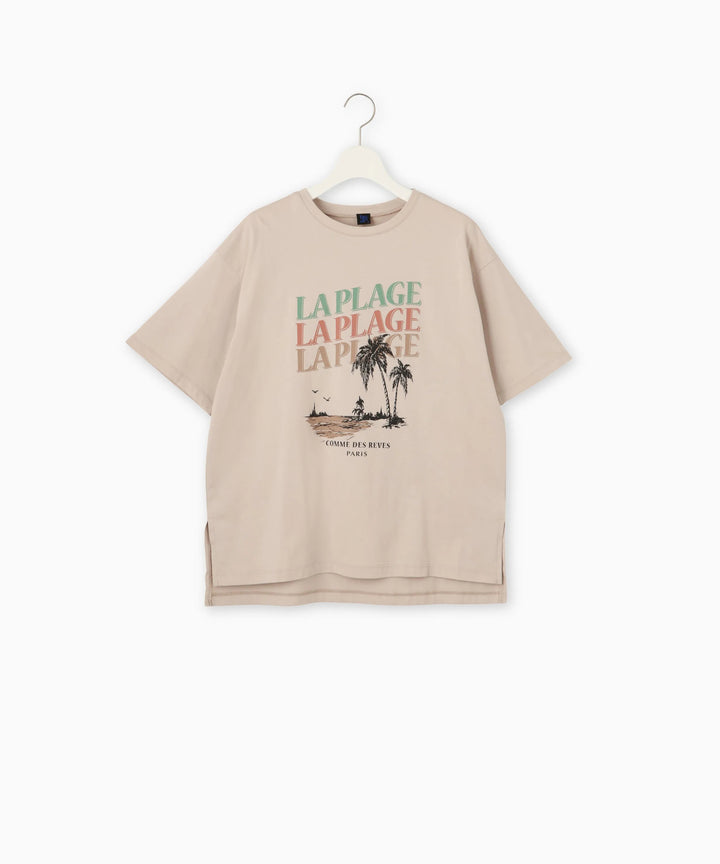 LAPLAGEロゴプリントTシャツ