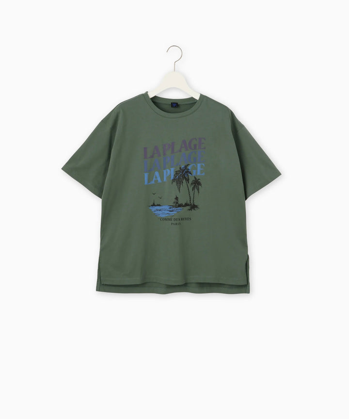 LAPLAGEロゴプリントTシャツ