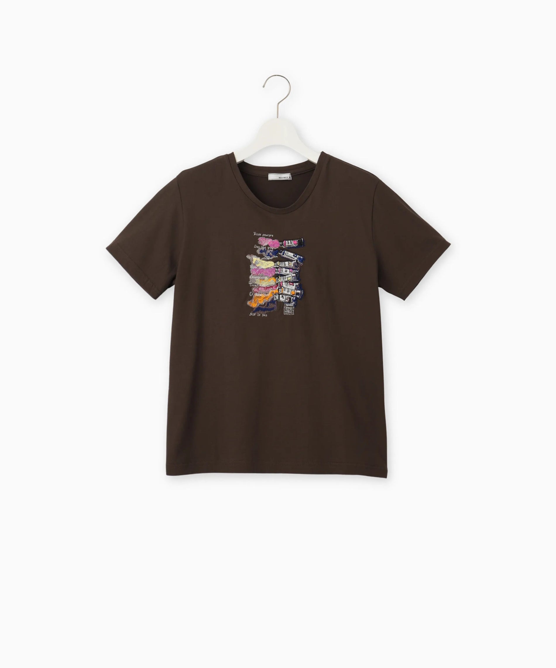 SALE　50％OFF　ベアトリス　後ろリボンカットソー　ロゴTシャツ　Tシャツ　手洗い可能　E88346　あすつく　売れ筋商品|||BEATRICE　新作秋物　ファスサンファール　綿 BEATRICE SALE 50％OFF ベアトリス 後ろリボンカットソー ロゴT