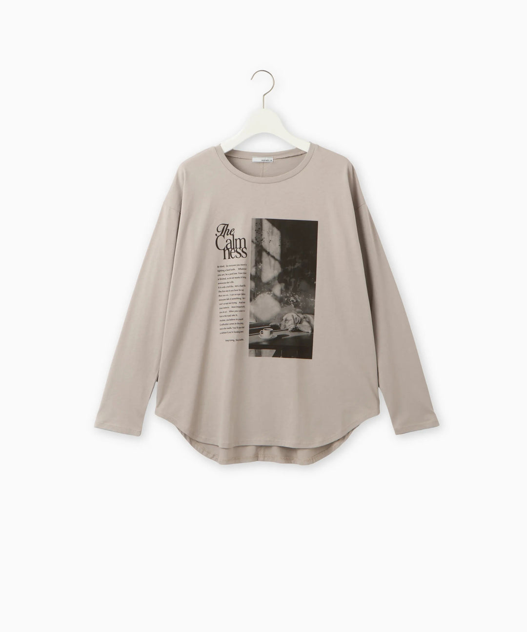 フォトプリントオーバーサイズロングTシャツ