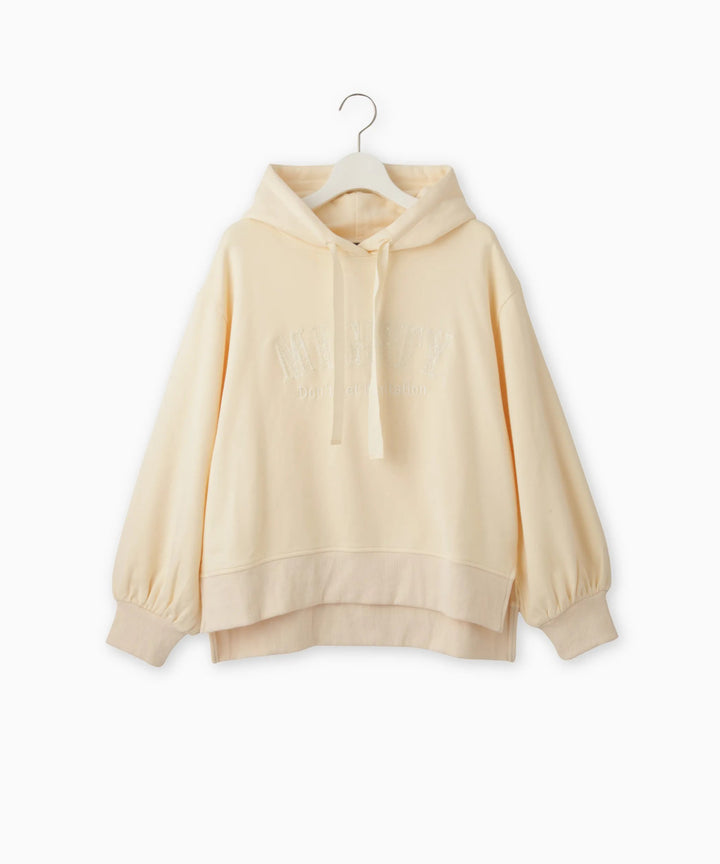 スパンコール刺繍スウェットパーカー